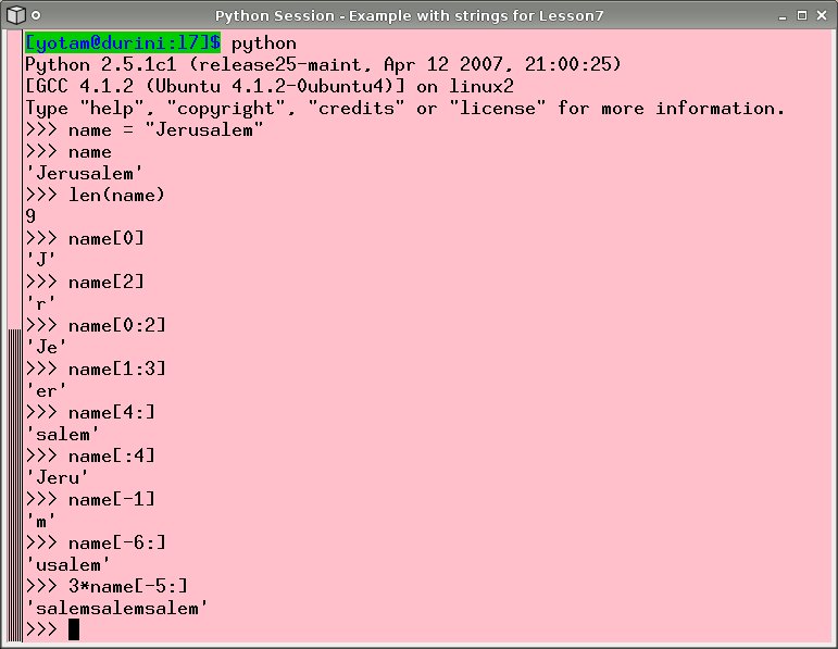 Python integer session